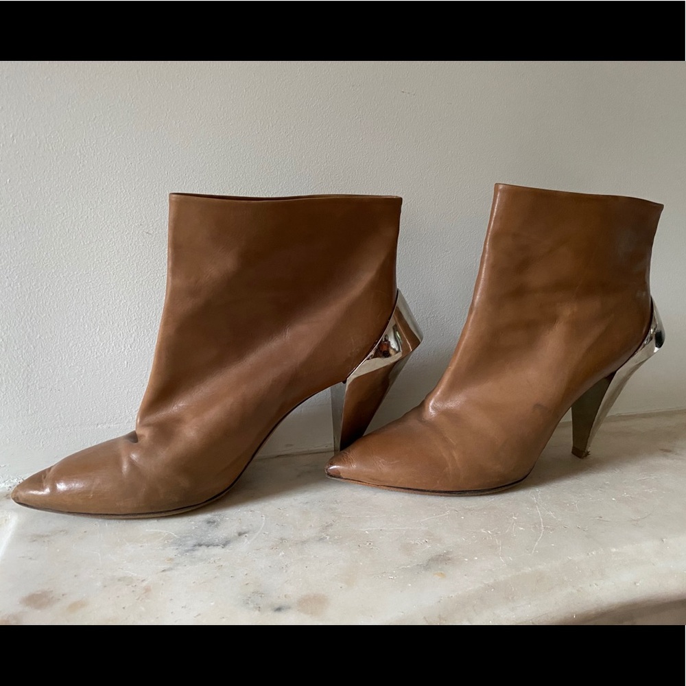 Iconic Martin Margiela Silver Heel Ankle Boot